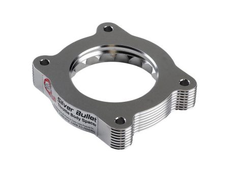 aFe 07-13 Chevrolet Silverado 1500 GMC Sierra 1500 Silver Bullet Throttle Body Spacer - Silver For Cheap