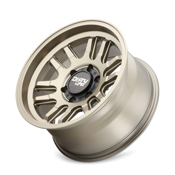 Dirty Life 9310 Canyon 17x9   6x139.7 BP   -12mm Offset   106mm Hub Satin Gold Wheel Online Sale