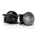 AlphaRex Universal Acura Ford Honda Subaru Nissan DoubleTap Dual Color LED Proj Fog Lights - Wt Ambr For Discount