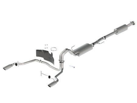 Ford Racing 21-24 F-150 Touring Rear Exit Exhaust - Chrome Tips Fashion