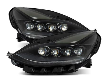 AlphaRex 17-22 Tesla Model 3 20-23 Model Y NOVA LED Proj Headlights Alpha-Blk w Actv Lgt & Seq.Sig Online now