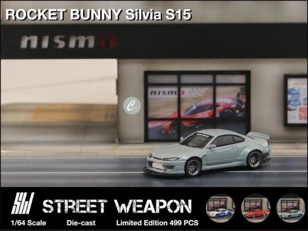 Street Warrior Nissan Silvia S15 Rocket Bunny Cement Gray Cheap