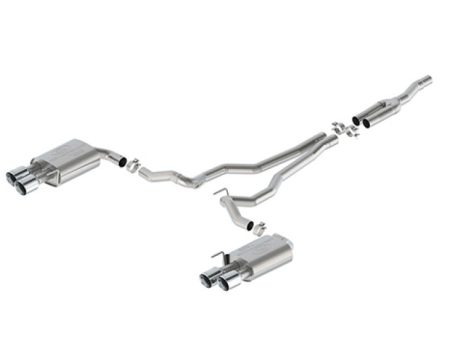 Ford Racing 2024 Mustang 2.3L Extreme Non-Active Cat-Back Exhaust w GT Valance - Chrome Tip For Cheap