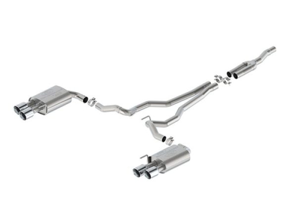 Ford Racing 2024 Mustang 2.3L Extreme Non-Active Cat-Back Exhaust w GT Valance - Chrome Tip For Cheap