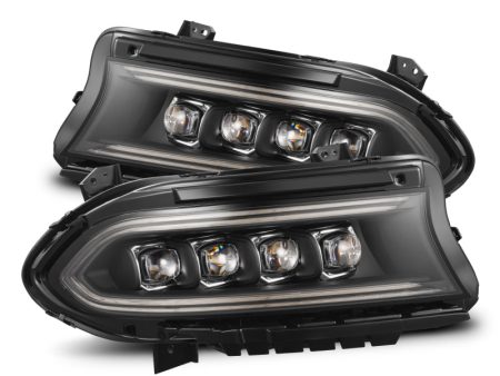 AlphaRex 15-23 Dodge Charger NOVA-Series LED Proj Headlights Blk w Activtn Light & Seq.Sig   SB DRL Online