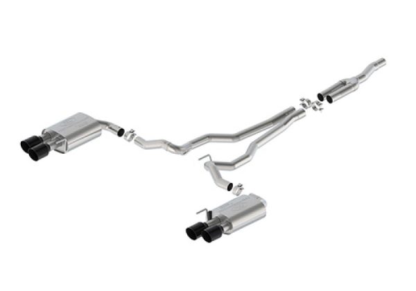 Ford Racing 2024 Mustang 2.3L Extreme Non-Active Cat-Back Exhaust w GT Valance - Black Tip Cheap