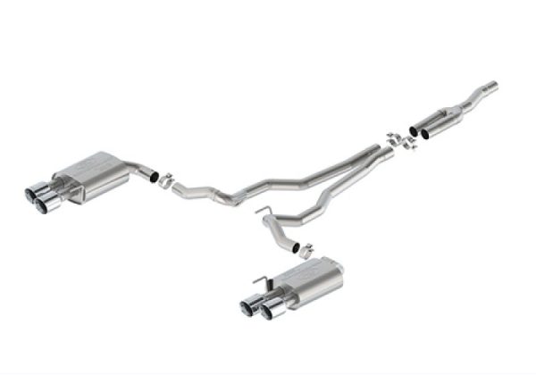 Ford Racing 2024 Mustang 2.3L Touring Non-Active Cat-Back Exhaust w GT Valance - Chrome Tip Online