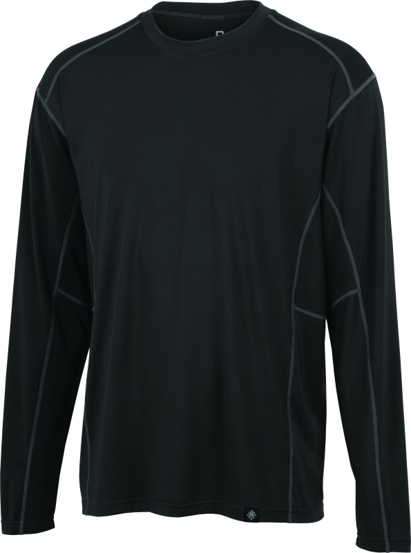 FIRSTGEAR Base Layer Shirt Lightweight Long-Sleeve Dark Grey - Large Online now