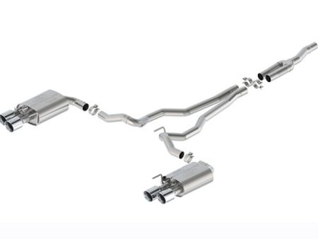 Ford Racing 2024 Mustang 2.3L Sport Active Cat-Back Exhaust - Chrome Tip Fashion