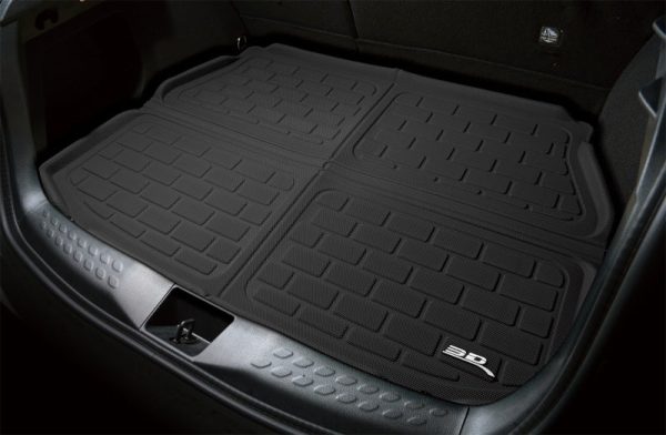 3D MAXpider 21-23 Porsche Taycan   22-24 Audi E-Tron GT Custom Fit Kagu Cargo Liner Mat - Black Hot on Sale