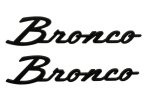 Ford Racing 21-24 Bronco Classic Script Fender Badge Kit - Gloss Black on Sale