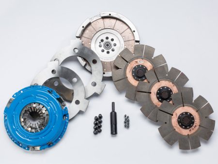 South Bend Clutch Oct 05-06 GM 6.6L LBZ ZF-6 SFI Comp Triple Disc Feramic Clutch Kit Cheap