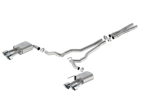 Ford Racing 2024 Mustang 5.0L Extreme Non-Active Cat-Back Exhaust w Valance - Chrome Tip Cheap