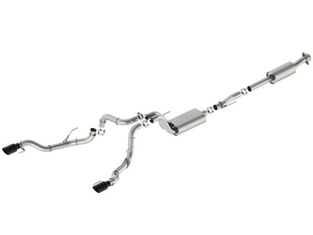 Ford Racing 21-24 F-150 Sport Bumper Exit Exhaust - Black Tips Hot on Sale