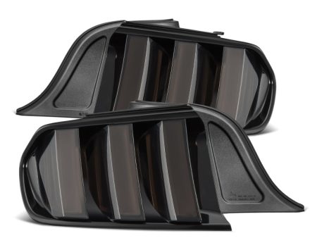 AlphaRex 15-23 Ford Mustang NOVA-Series Prismatic LED Tail Lights Alpha-Black Online now