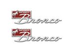 Ford Racing Bronco Sport Script Fender Badge Kit Hot on Sale