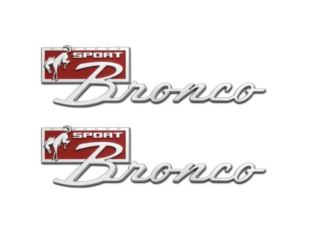 Ford Racing Bronco Sport Script Fender Badge Kit Hot on Sale