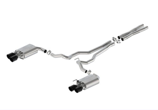 Ford Racing 2024 Mustang 5.0L Sport Active Cat-Back Exhaust - Black Tip Hot on Sale