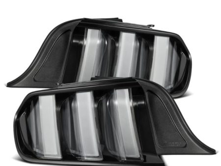 AlphaRex 15-23 Ford Mustang NOVA-Series Prismatic LED Tail Lights Black-Clear Fashion