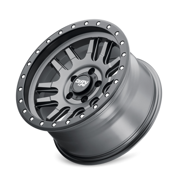 Dirty Life 9309 Canyon Pro 17x9 6x135 BP 0mm Offset 87.1mm Hub Satin Graphite Wheel - Beadlock Sale