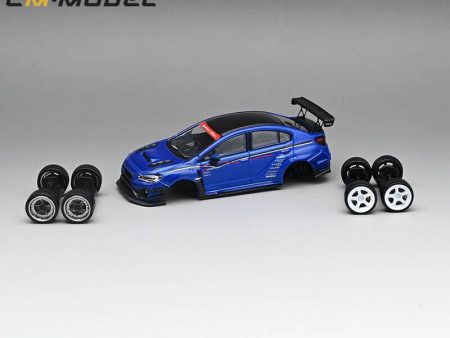 Colourful Miniature Model Subaru STI WRX Widebody Blue Sale