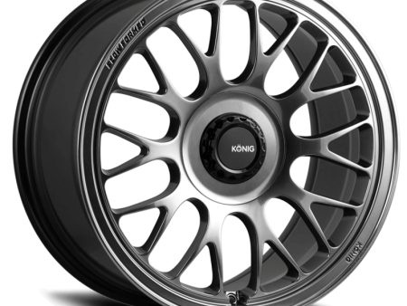 Konig MRK1 18X8.5 5X112 ET32 Hyper Carbon - Gloss Black Gear Cap Logo Cover Plate For Cheap