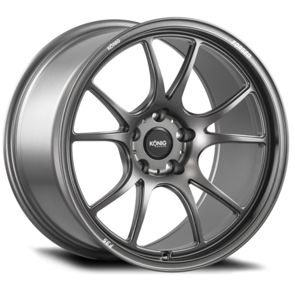 Konig Forged F3S 18X9.5 5X120 ET44 Satin Charcoal Knurled Bead Online Hot Sale