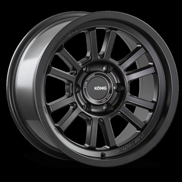 Konig HT1 18X9 6X139.7 ET0 Matte Black For Sale