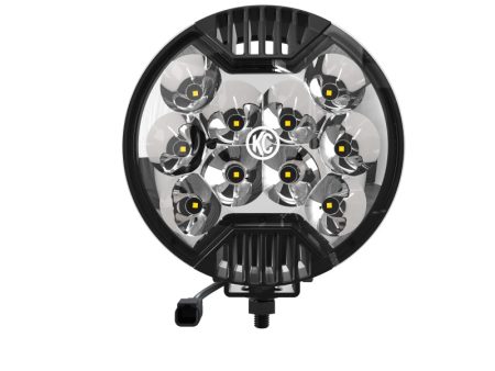 KC HiLiTES SlimLite 6in. LED Light 50w Spot Beam (Single) - Black Fashion