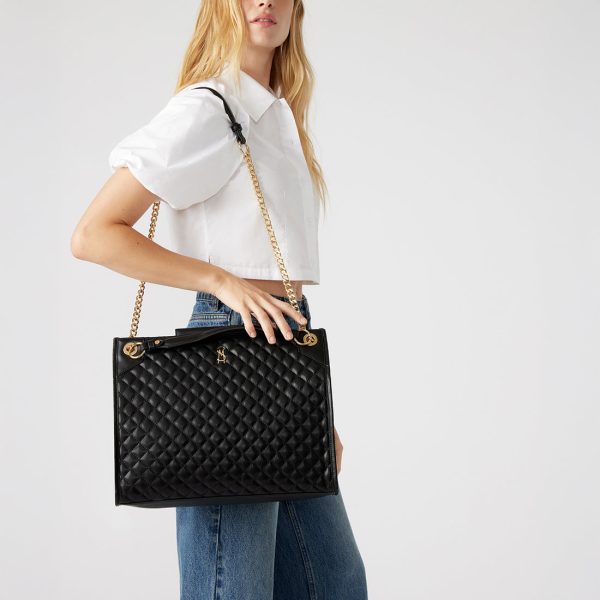 BACCENT BLACK GOLD SHOULDER BAG Supply